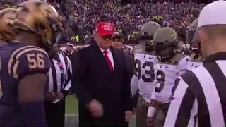 President Trump participates in coin toss for Army-Navy Game | 10News WTSP