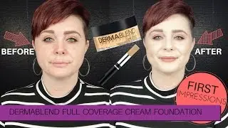 Dermablend Full Coverage Cream Foundation + First Impressions | Nicole Chantell