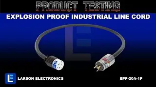 Explosion Proof Industrial Line Cord & Plug - 20 Amp Rated - 1' Pigtail - Line Cord- Hot Work Permit