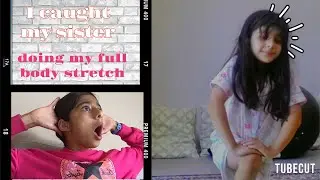 I caught my sister doing my full body stretch routine! #ForYou #Gymnast #Split #FullBody
