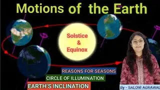MOTIONS OF THE EARTH | Reasons for Seasons | Circle of Illumination | Earth's Inclination |