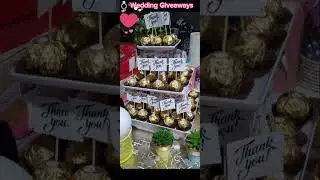 Wedding 💍 Giveaways Idea's| Ferrero  Rocher Chocolate #ofw #wedding