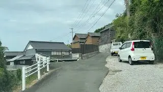 Exploring Drive of Countryside Road at Shiroya Town Tahara City Aichi Japan