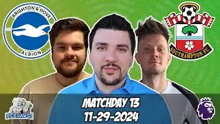 Brighton vs. Southampton EPL Free Picks 11/29/2024 PickDawgz Corner Kick | EPL Football Picks
