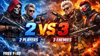 2vs3 free fire🔥 custom 💀||i killed all