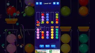Ball Sort Puzzle Level 107 Solution Walkthrough