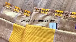 Bridal Saree Pallu Designs | Bridal Saree Kuchu Designs | Wedding Saree Tassels | Kuchulu | Kunjam