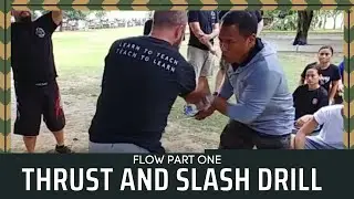 13.1 Learn Thrust & Slash Drill with Tuhon Apolo | Filipino Martial Arts Flow Part 1