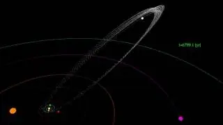 Chaotic dynamics of Halley's Comet