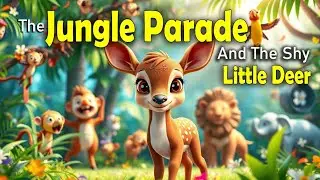 The Jungle Parade and the Shy Little Deer | Heart-warming Animal Story for Kids