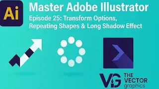 Master Adobe Illustrator | Episode 25: Transform Options, Repeating Shapes & Long Shadow Effect