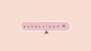 cute pink aesthetic intro with subscribe button || free no text template || s h n a b ii ♡