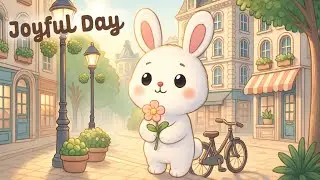 Joyful Day with Bunny Lofi 🌸 4 Hour Happy Lofi Song 🎵 Cute Lofi 🎧  relaxing music 💕 Lofi Hip Hop