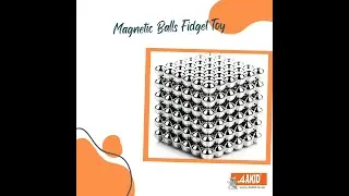 DISCOVER MILLIONS OF COMBINATIONS WITH THIS SILVER MAGNETIC BALLS FIDGET TOY!