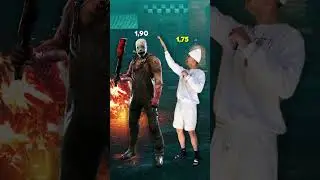 DEAD BY DAYLIGHT 💀 Altura dos ASSASSINOS de DBD PT.2! #shorts #deadbydaylight