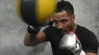 ANDRE WARD GOES NON-STOP H.A.M. ON THE DOUBLE-END BAG; INTENSE FOCUS AHEAD OF KOVALEV CLASH