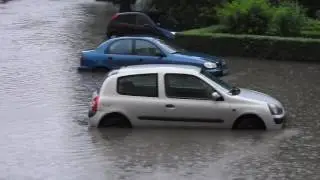 Ulewa na Zygmunta Starego w Gliwicach