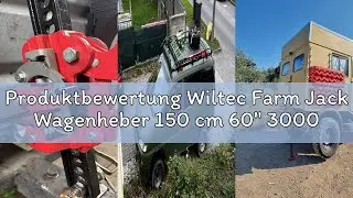 Produktbewertung Wiltec Farm Jack Wagenheber 150 cm 60