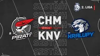 SESTŘIH 24.kolo 2. ligy: Piráti Chomutov vs HK Kralupy nad Vltavou 6:1