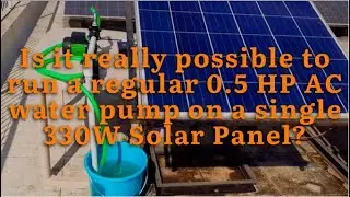 Demonstration of Pure Solar Inverter PSI330P for 0.5HP Water Pump