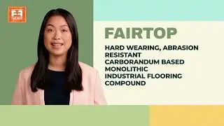 FAIRTOP - HARD WEARING, ABRASION RESISTANT CARBORANDUM BASED MONOLITHIC INDUSTRIAL FLOORING COMPOUND