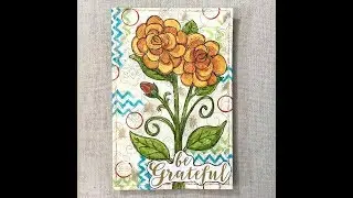Printing with Celery - Gratitude Envelope Journal