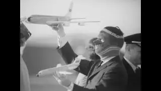Braniff End of the Plain Plane with Paul Richards TV Commercial 1965 Black and White Version