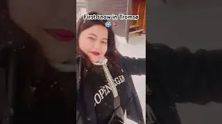Troms&oslash; Welcomed Us With Snowfall ❄️🇳🇴 | First Day Landing in Arctic Norway