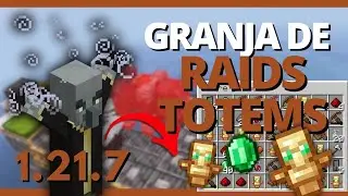 🔥 C&oacute;mo hacer una GRANJA DE RAID y TOTEMS en Minecraft 1.21.7 &ndash; Esmeraldas y XP infinitos f&aacute;cil