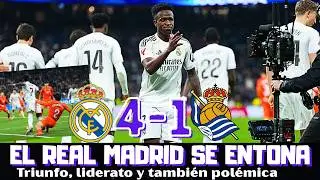 VINICIUS IMPULSA AL LIDERATO AL REAL MADRID, GOLEADA A LA REAL &iquest;FUERON PENALTI LOS DOS? EL AN&Aacute;LISIS