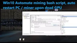 Automate mining software and PC restart on GPU failure - trigger LolMiner via task scheduler Win10