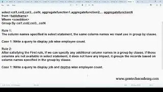MySQL Part - 42 | Filter Records | Group By Clause