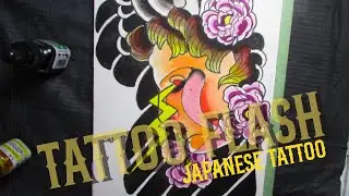 Roman Statue in Japanese Tattoo