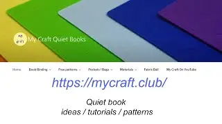 My Craft  Quiet Books Website
