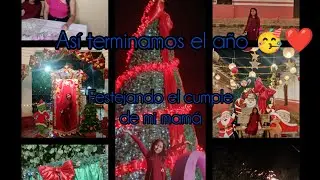 FELIZ AÑO NUEVO ASÍ LA PASAMOS 🥳❤️( festejamos el cumple de mi mamá)