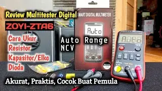 Multimeter Digital ZOYI ZT-A6 Murah | Cara Ukur Elko, Dioda, Resistor & Kapasitor