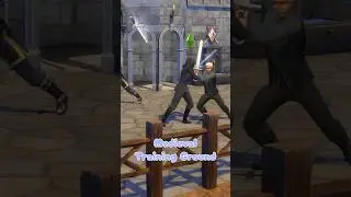 Functional Medieval Training Ground For My Fantasy Save File | No CC #sims4