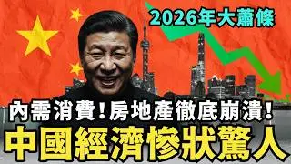 中國內需崩潰了！習近平2026年災難開局，經濟熄火通縮螺旋？百姓沒有活路，拆解中共GDP灌水真相，收入比墨西哥還慘，小粉紅沒錢取暖凍死河北