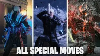 Devil May Cry 5 - All Special Moves (Nero,Vergil,Dante) 4K