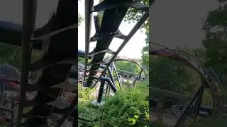 INTENSE Inverted Roller Coaster in the UK🩸#fyp #rollercoaster