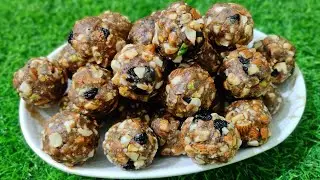 Dry Fruit Laddu Recipe in Telugu | Healthy Dry Fruits Ladoo Preparation | No Sugar Laddu