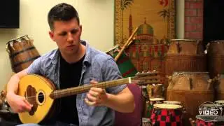 UCLA Near East Ensemble member plays the buzuq