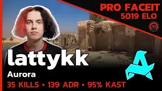 5000 ELO MONSTER lattykk Aurora ON ANUBIS🔥 (ANUBIS) FACEIT LVL 10 / CSGO POV / Aug 30, 2023