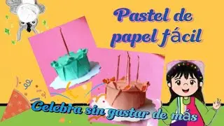 Pastel de papel para hacer feliz a tu peque ❤️ | Fácil y económico #manualidadesconamor #preescolar