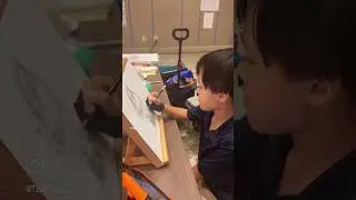 9yo Autistic Savant Draws - Rihanna #shorts