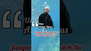 Jodoh itu ketentuan Allah SWT- Ustaz Azhar Idrus.Jodoh itu rahsia Allah.
