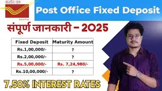 Post Office Fixed Deposit Interest Rates 2025 | Features, Benefits | Post Office FD Scheme
