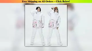 Women's Winter Snow Suit Sets, Snowboarding Clothing, Skiing Costume, 10k Waterproof Windproof,