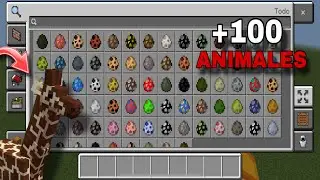 ¡MÁS DE 100 ANIMALES! MOD/ADDON PARA MINECRAFT PE Y COMO DESCARGARLO