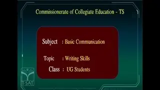 CCE || Basic Communication - Writing Skills || LIVE With Praveen Kumar